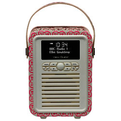VQ Retro Mini DAB/FM Bluetooth Digital Radio, Emma Bridgewater Patterns Sampler